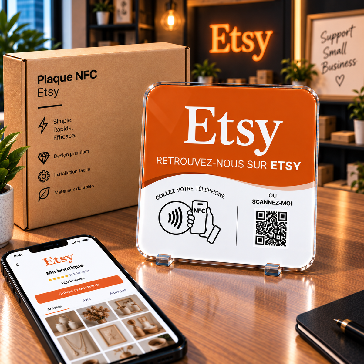 Plaque NFC Etsy